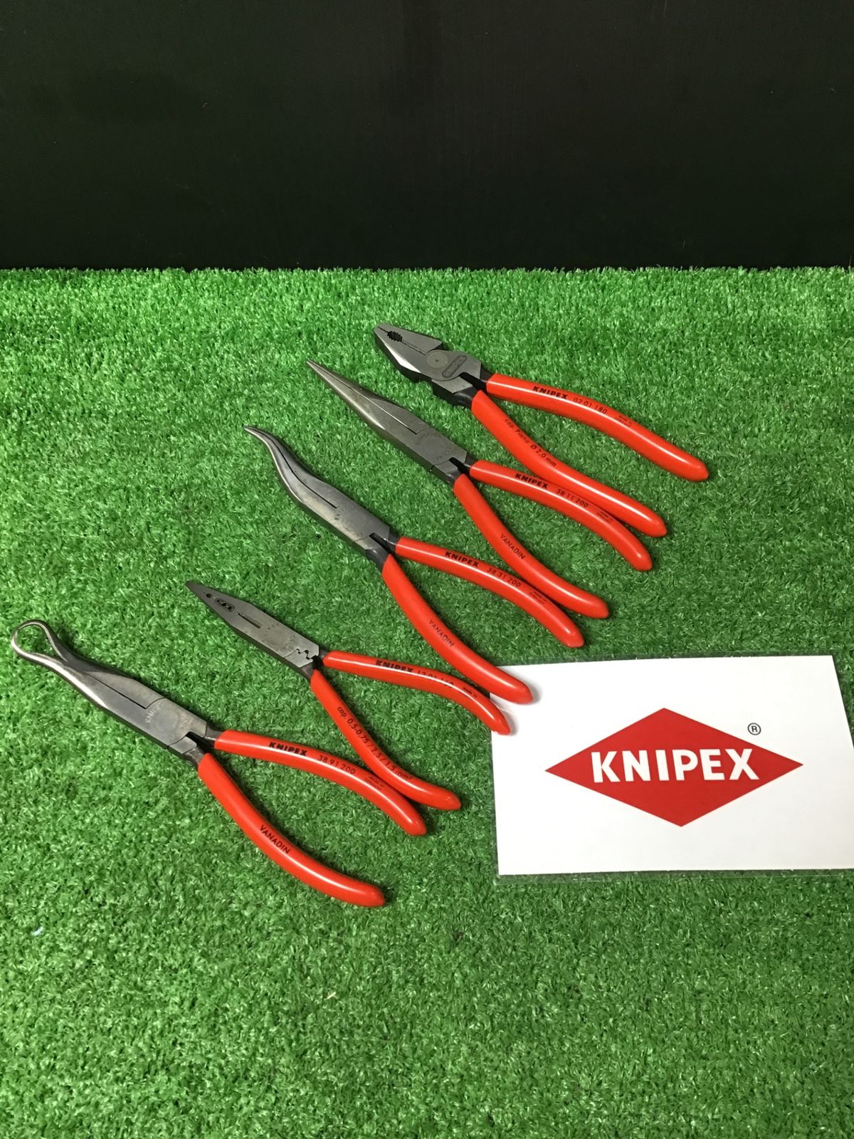 クニペックス|KNIPEX ペンチ メカニックプライヤー 5点セット 38 11 200|38 91 200|02 01 180 etc 岩槻店
