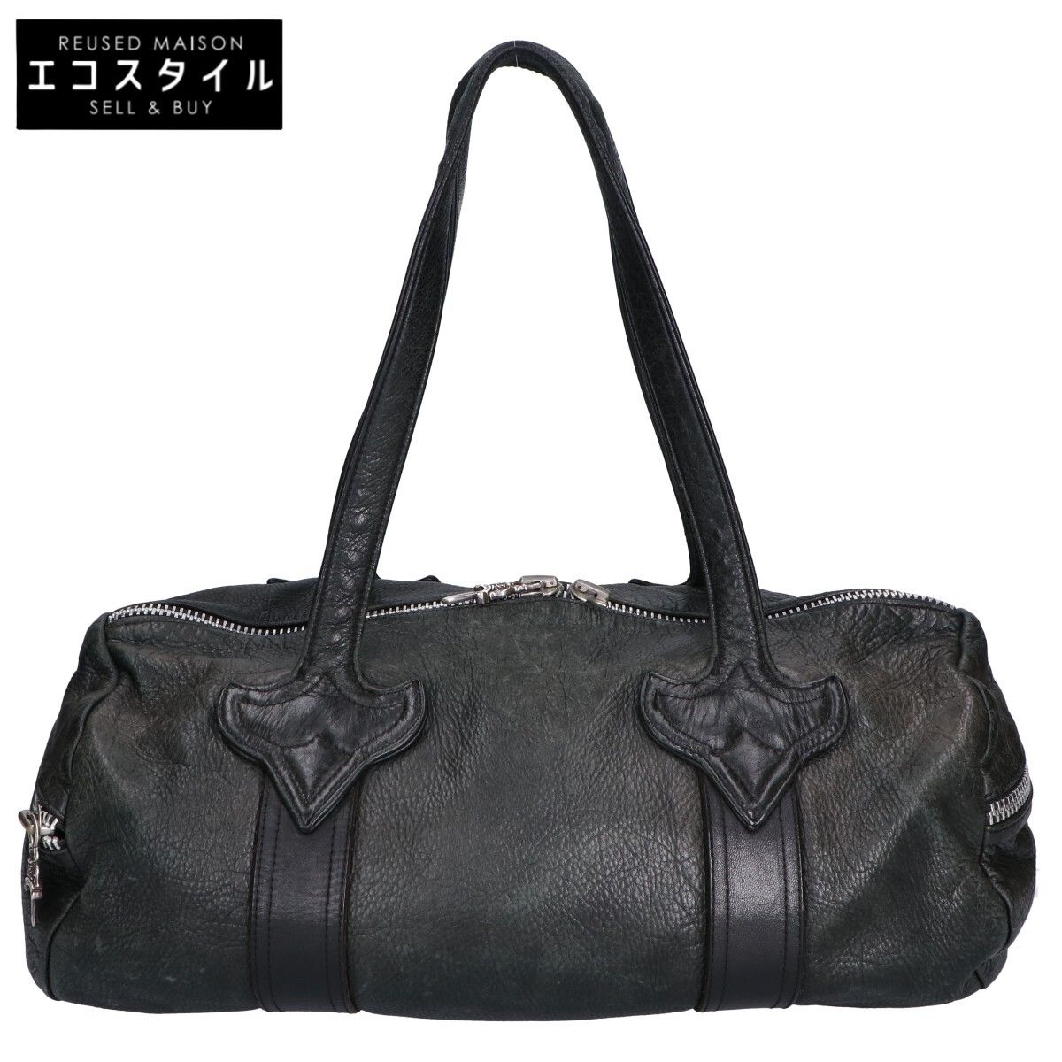 Chrome Hearts クロムハーツ タイニーダッフル ダガージップ レザー ボストンバッグ