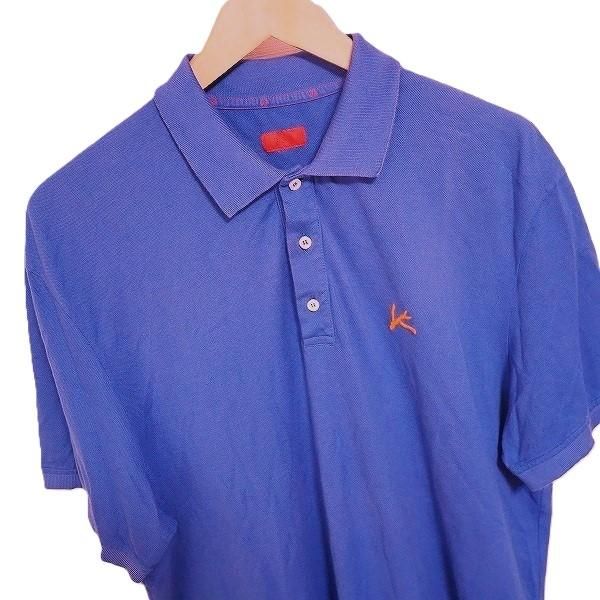 snc イザイア ISAIA ポロシャツ XXL 半袖 サンゴ 刺繍 イタリア製