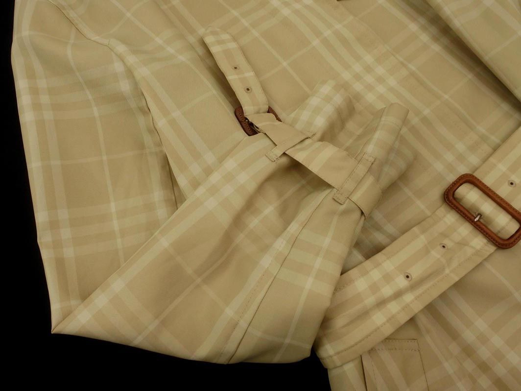 BURBERRY バーバリー LONDON チェック ハーフ トレンチ コート