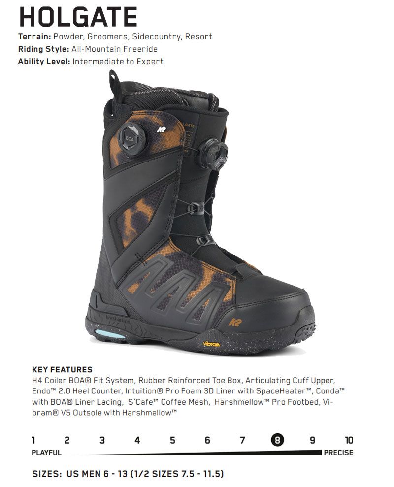 スノーボード HOLGATE 23-24 K2/ケーツー HOLGATE ホルゲート メンズ レディース ブーツ