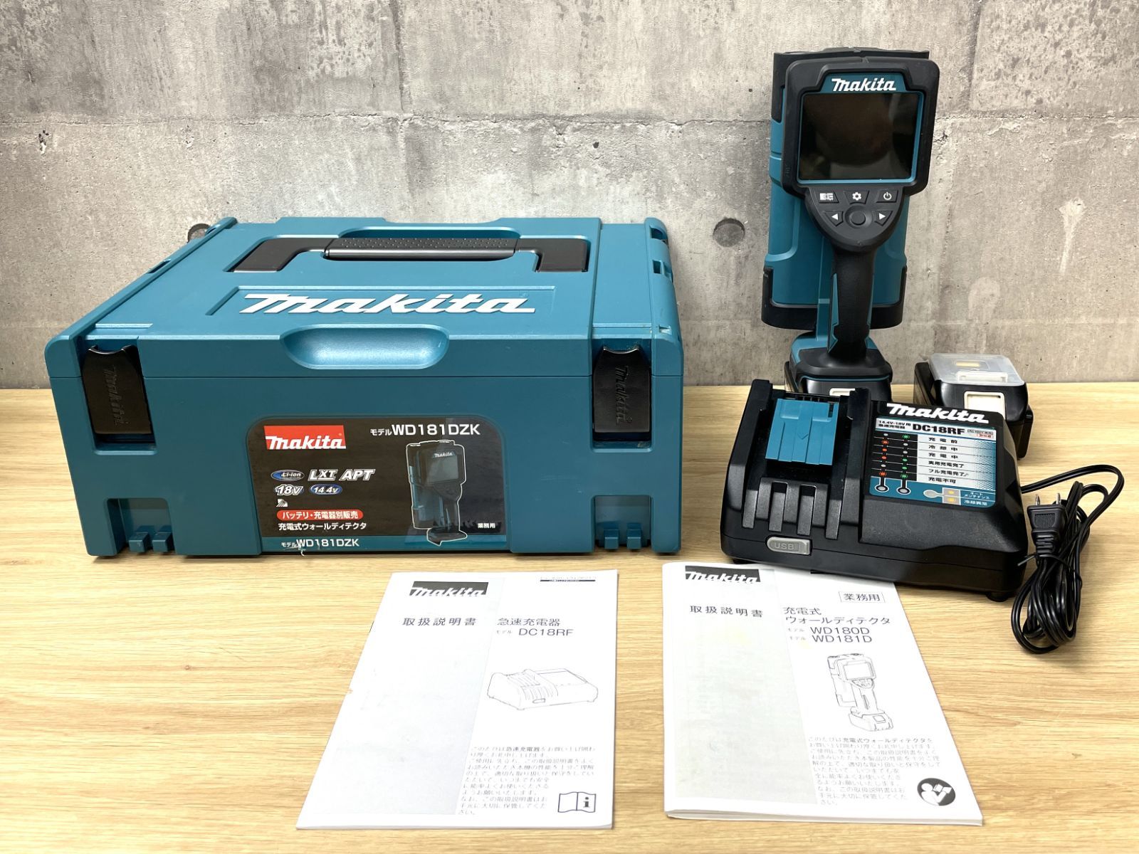 F-04023 makita 充電式ウォールディテクタ WD181DZK マキタ 14.4v/18v