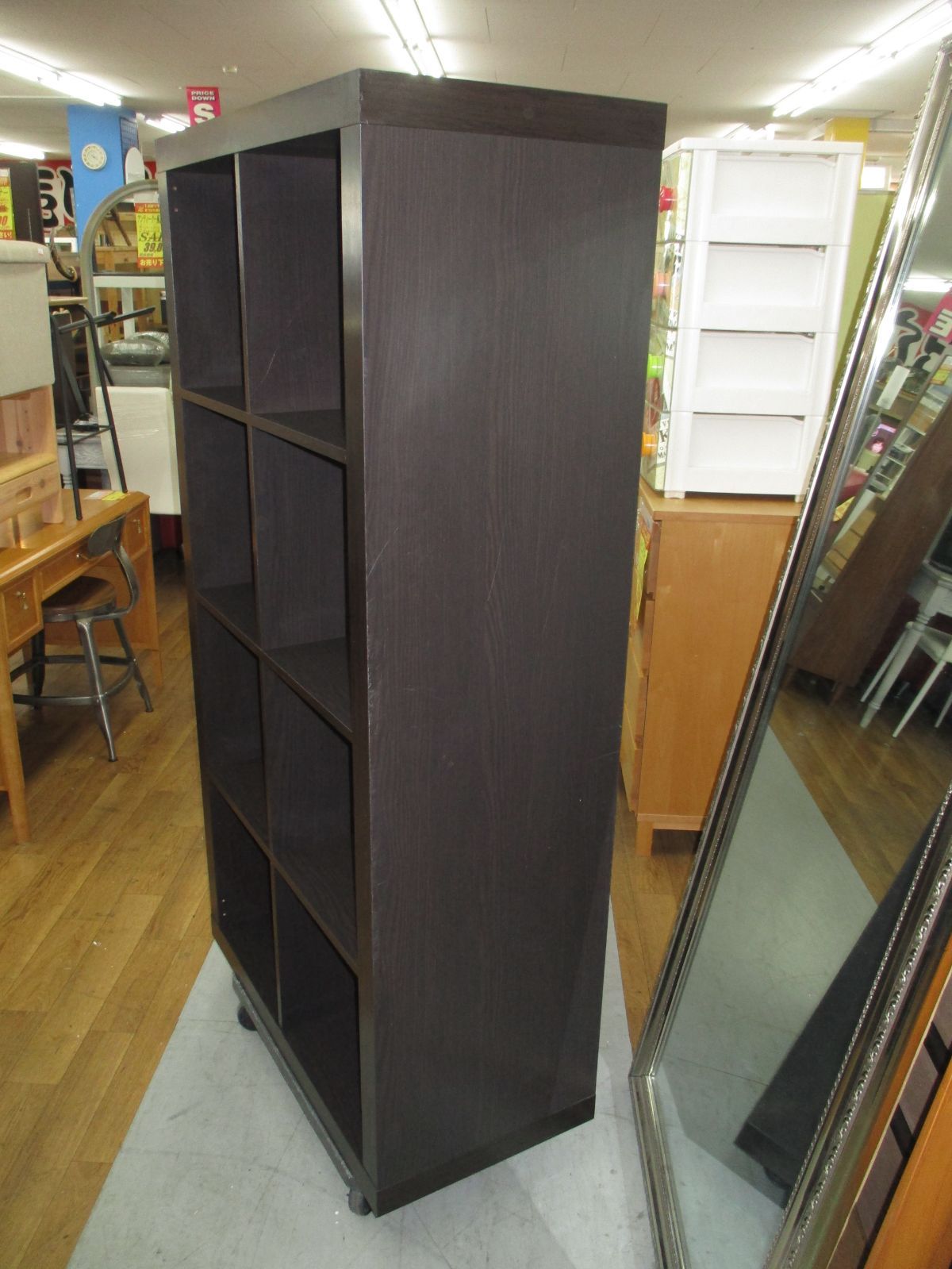 R003 IKEA KALLAX シェルフユニット, ブラウン、幅79cm Used R003 IKEA KALLAX シェルフユニット, ブラウン、幅79cm Used