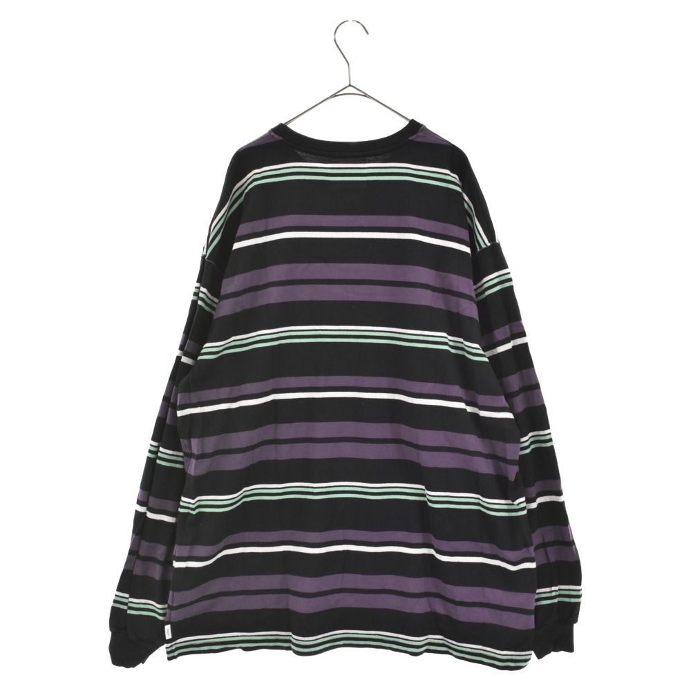 WTAPS 21AW JAM LS TEE ボーダーカットソー ロンT 美品 WTAPS 21AW JAM/LS/COTTON ボーダー ロンT グリーンL