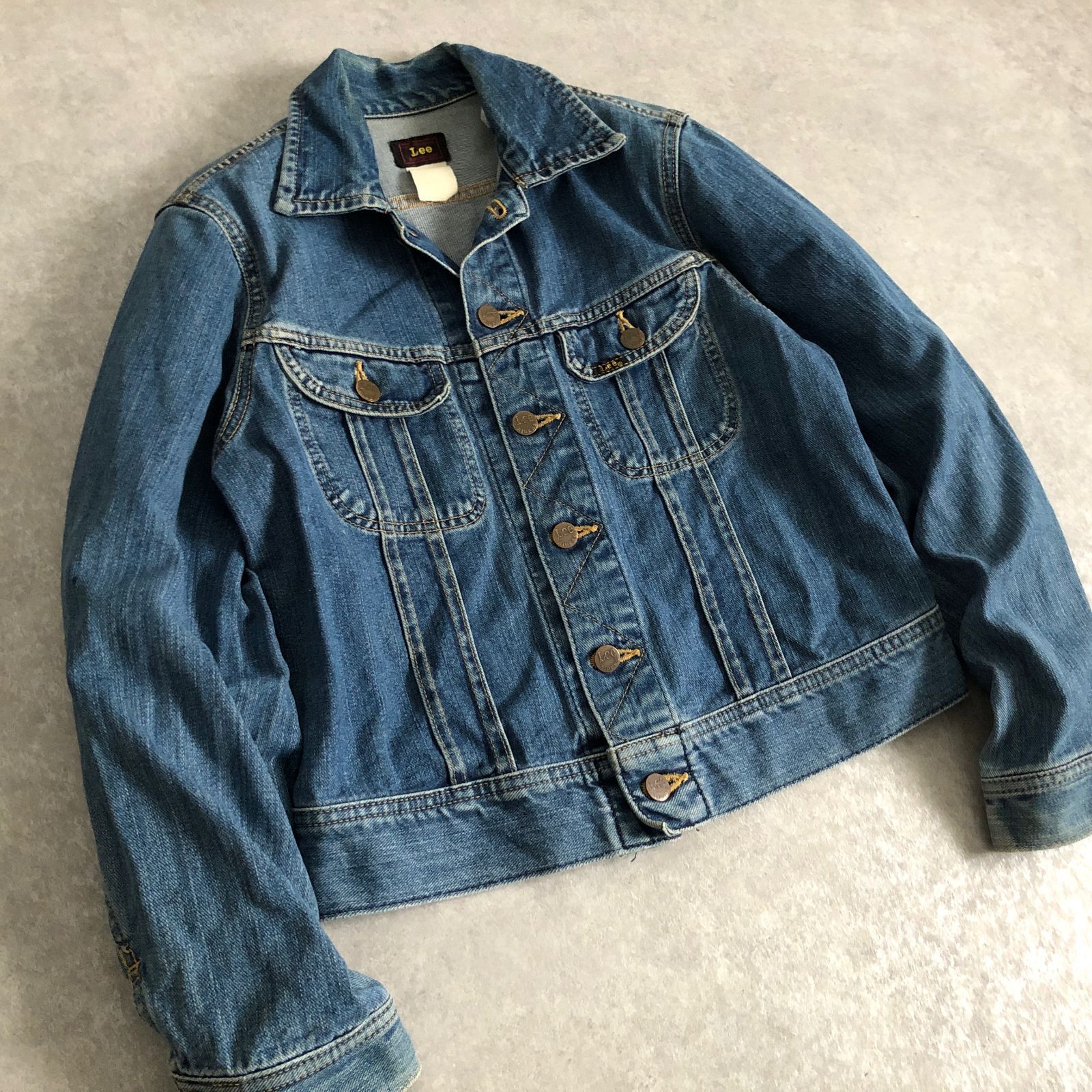 Lee デニムジャケット 36 三角タグ Lee(リー) / Gジャン/36/コットン
