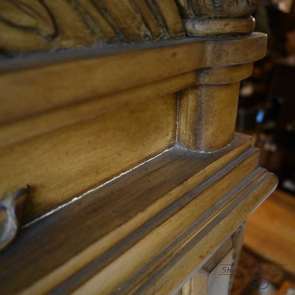 N-6 フランスアンティーク フレンチミラー 剥離家具 姿見 全身鏡