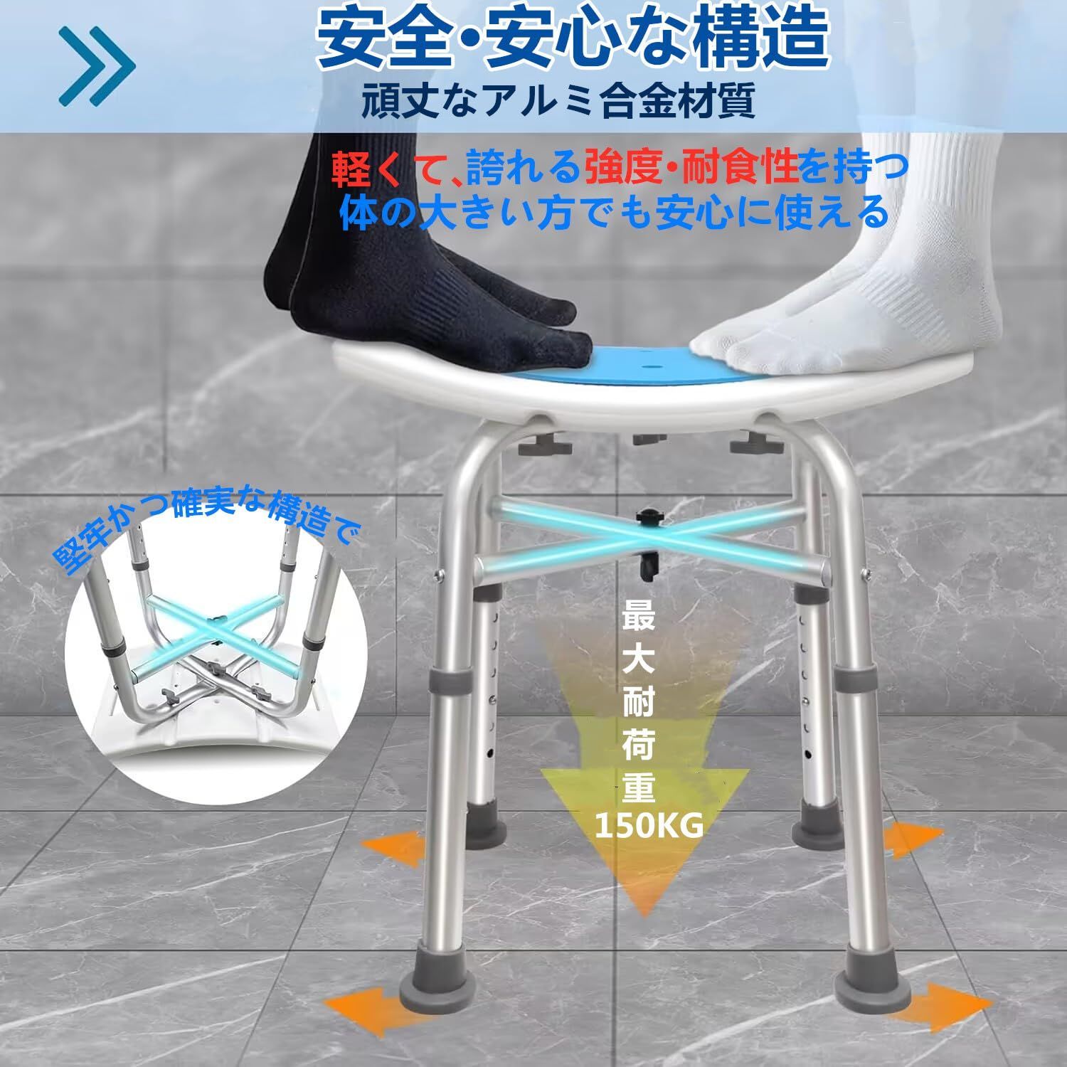 2025新登場-強化版介護用品 風呂椅子