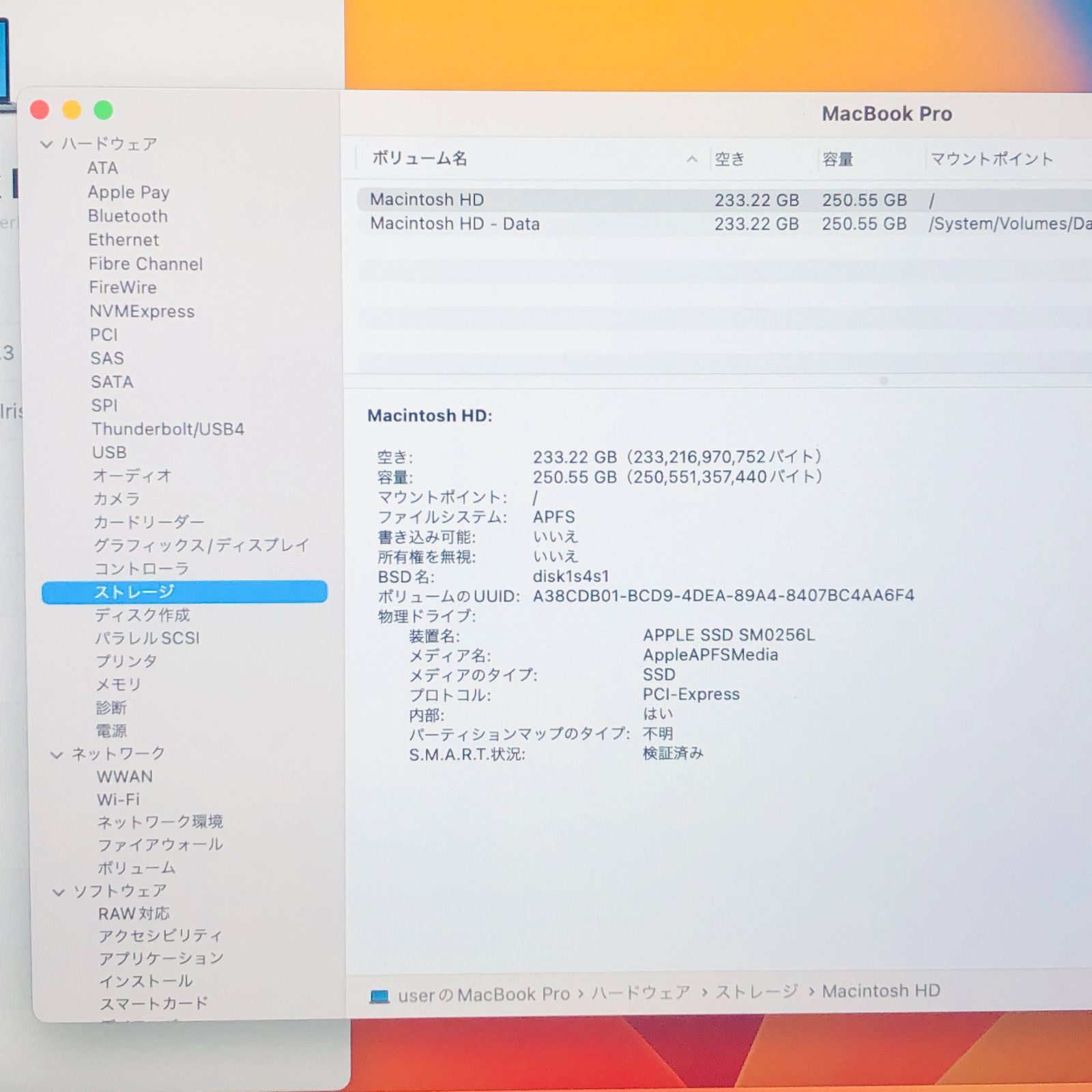 MacBook Pro 2017 13インチ Core i5 8GB 256GB 充放電回数165回 C2978 80