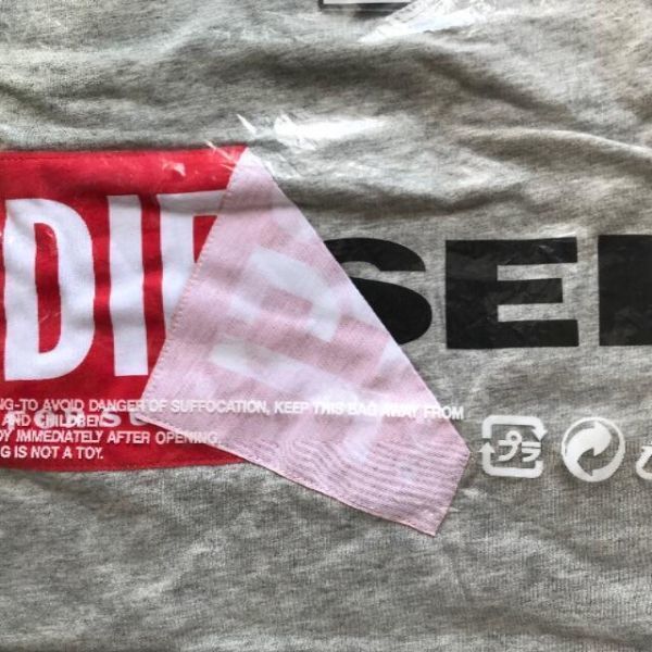 DIESEL Tシャツ XXL T DIEGO QA T-SHIRT グレー