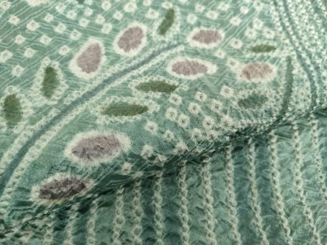 平和屋着物○訪問着 総絞り 草花文 正絹 逸品 DAAY1791ps - メルカリ