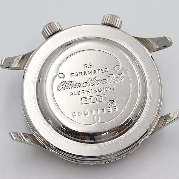 デッドストック級 シチズン アラームデイト ALDS51301a 21石 黒文字盤