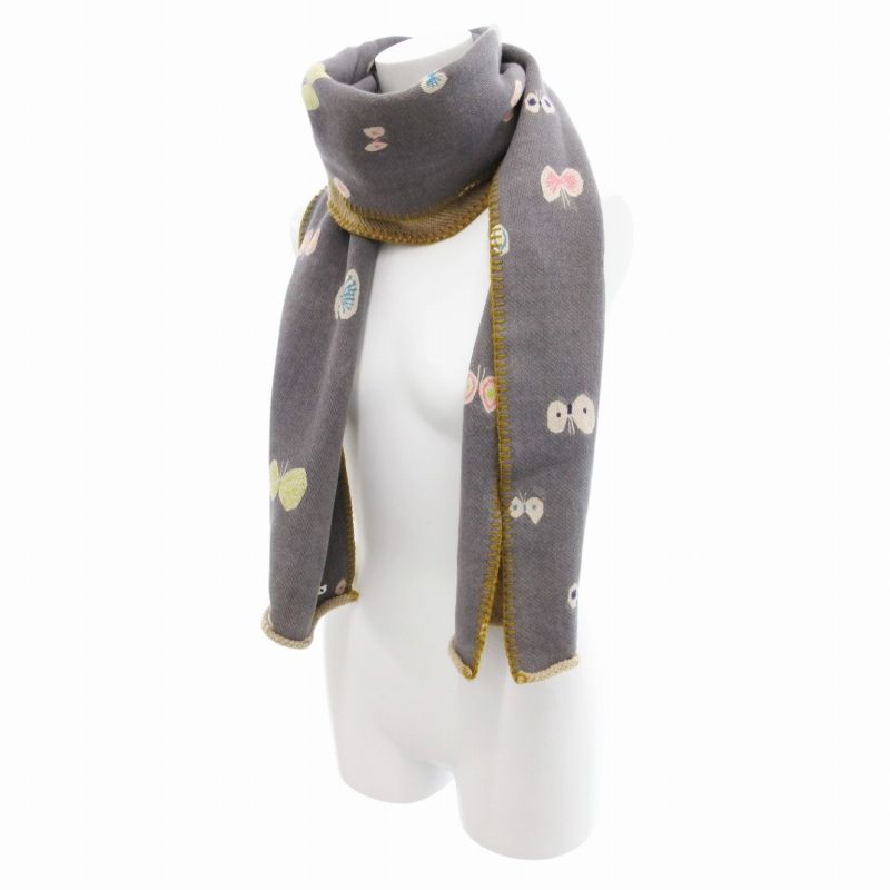 mina perhonen / ミナペルホネン | sprint ウール 総柄 ジップアップ  