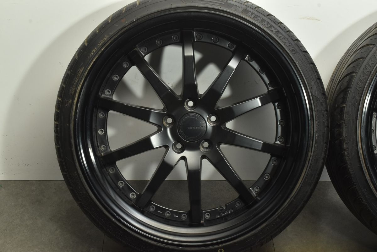 WORK グノーシスGH1深リム8.5J＆9.5J PCD114.3 深リム 2ピース】WORK グノーシス GS1 20in 8.5J+4 9.5J-5