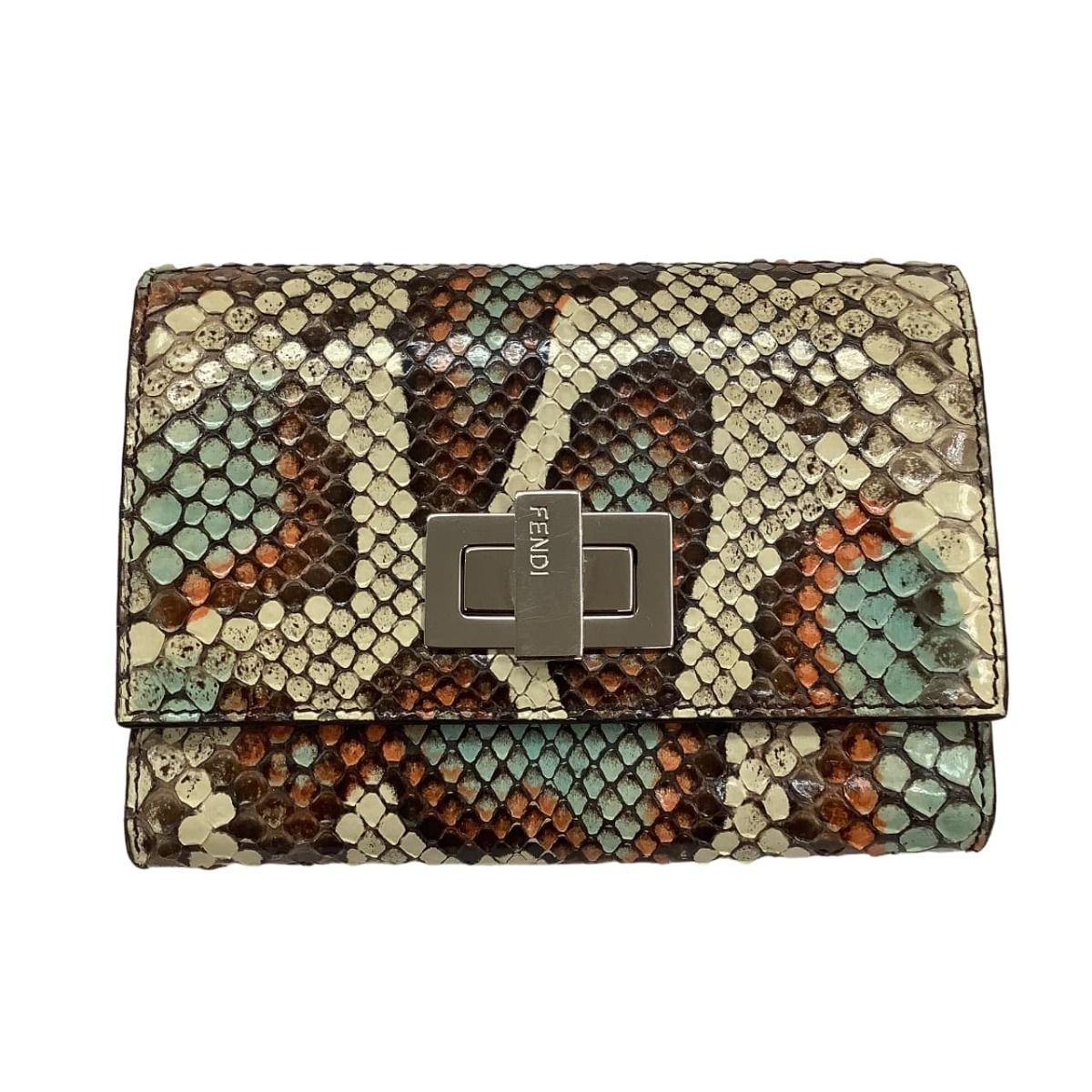フェンディ　FENDI 二つ折り財布　未使用品　バイカラー FENDI フェンディ シャドー 二つ折り財布 バイカラー 7M0169