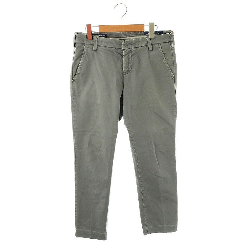 【美品】entre amis TK America Slim スラックス パンツ アウトレット】entre amis アントレアミ ジップフライパンツ