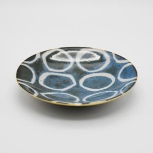 5営業日で発送 Brush Blue - 筆青 - 40プレート 美濃焼 食器 陶器 bb014546088017180 入数 40