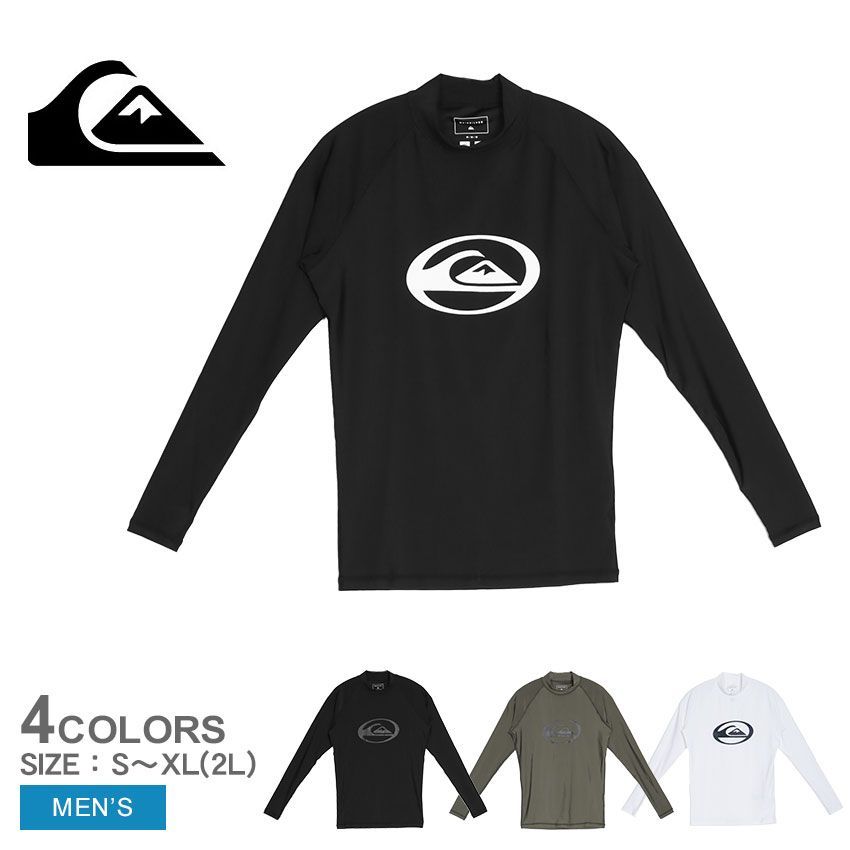 クイックシルバー ラッシュガード QLY241023 メンズ SATURN LR ラッシュガード QUIKSILVER カラー:03.カーキ 品番：2443-0206