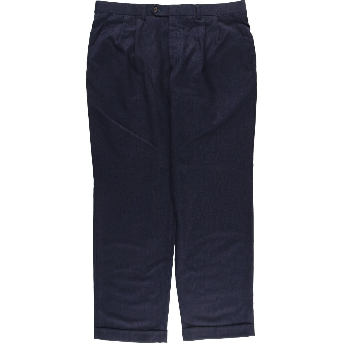 古着 ラルフローレン Ralph Lauren LAUREN ローレン チェック柄 ツータック ウールパンツ スラックス メンズw36相当|eaa550002
