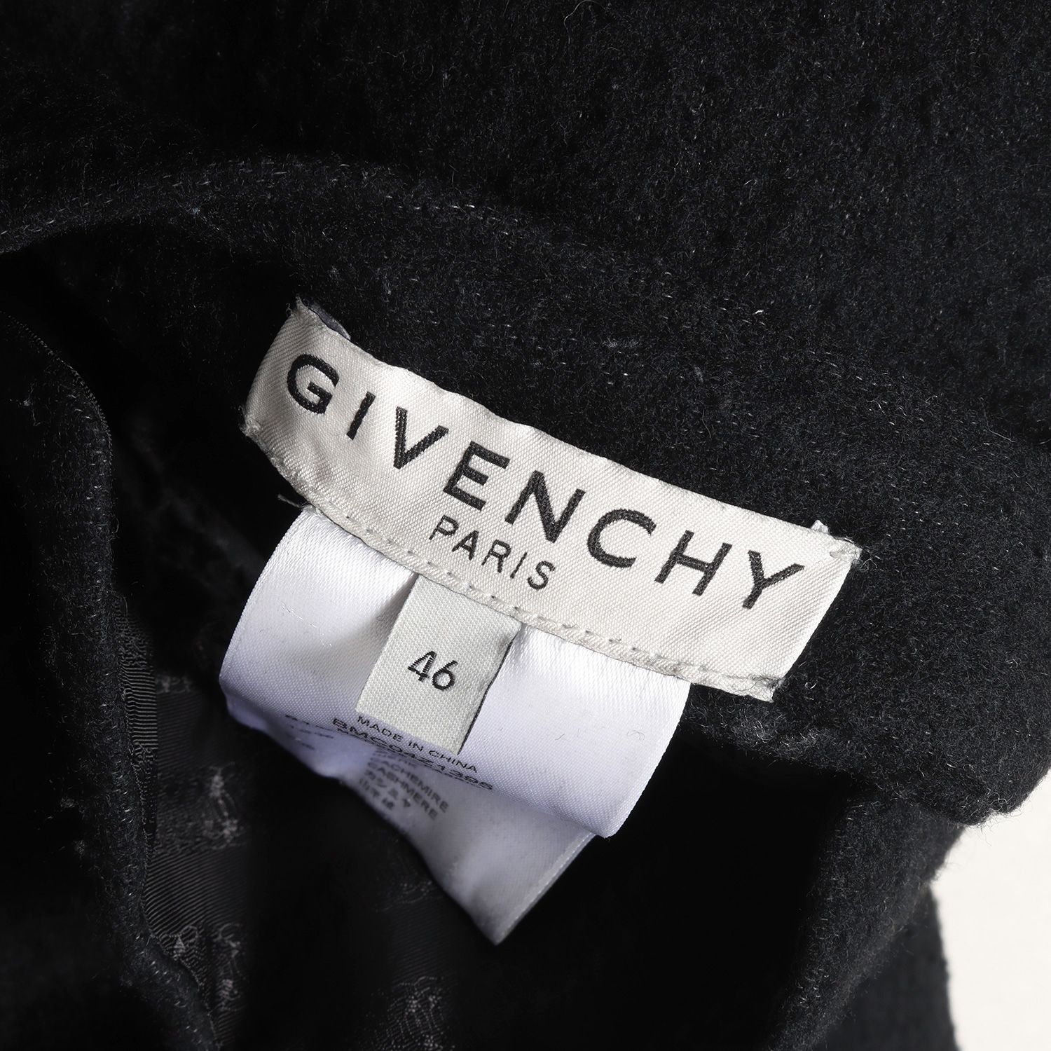GIVENCHY ジバンシィ ロゴ ストライプ リバーシブル メルトン カシミア 