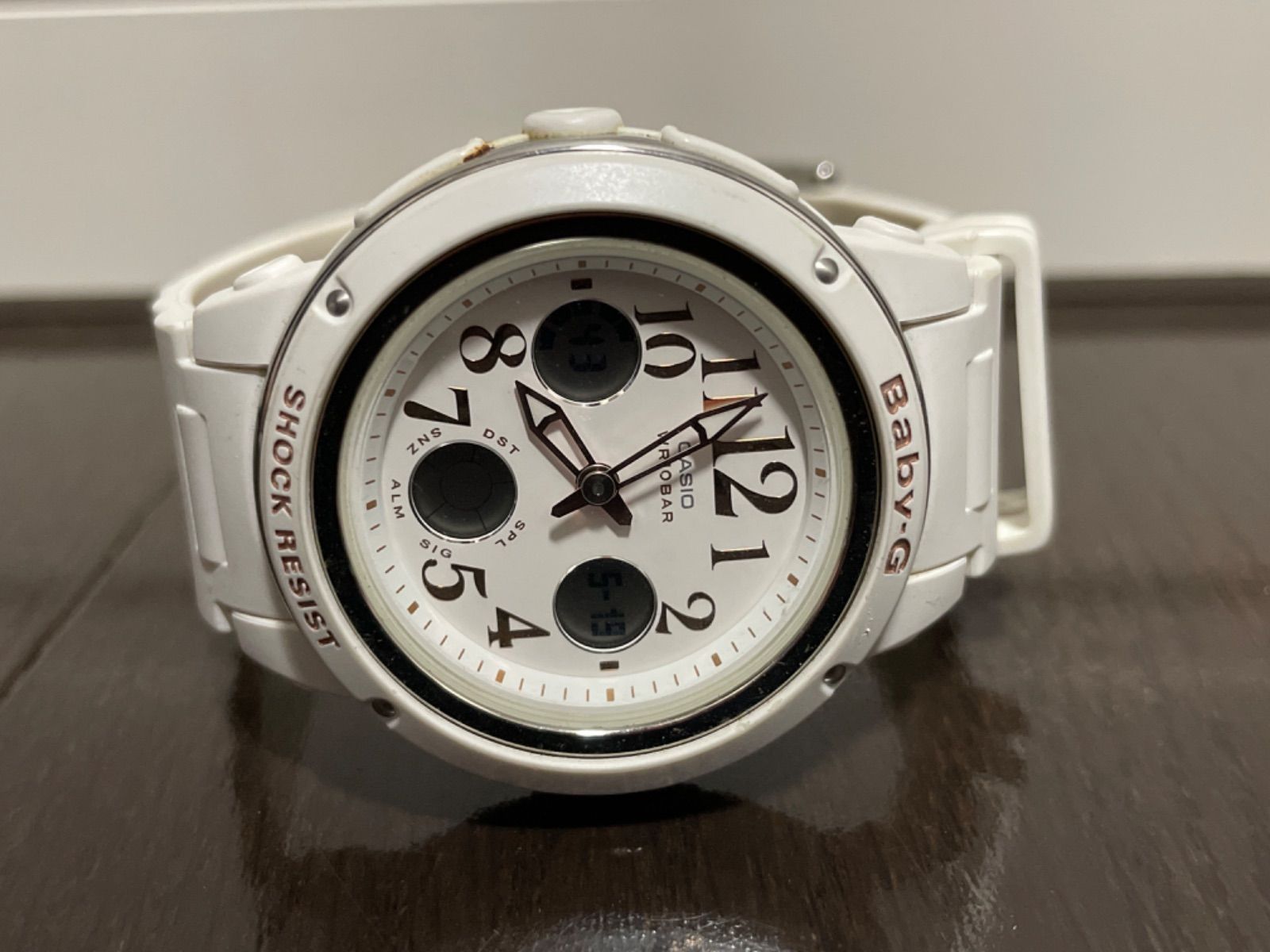 可動品 CASIO BABY-G カシオ ベビージー 腕時計 BGA-150EF 白/金
