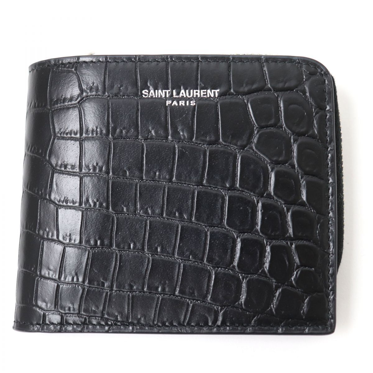 未使用品☆SAINT LAURENT RARIS サンローランパリ INN556268 クロコ型