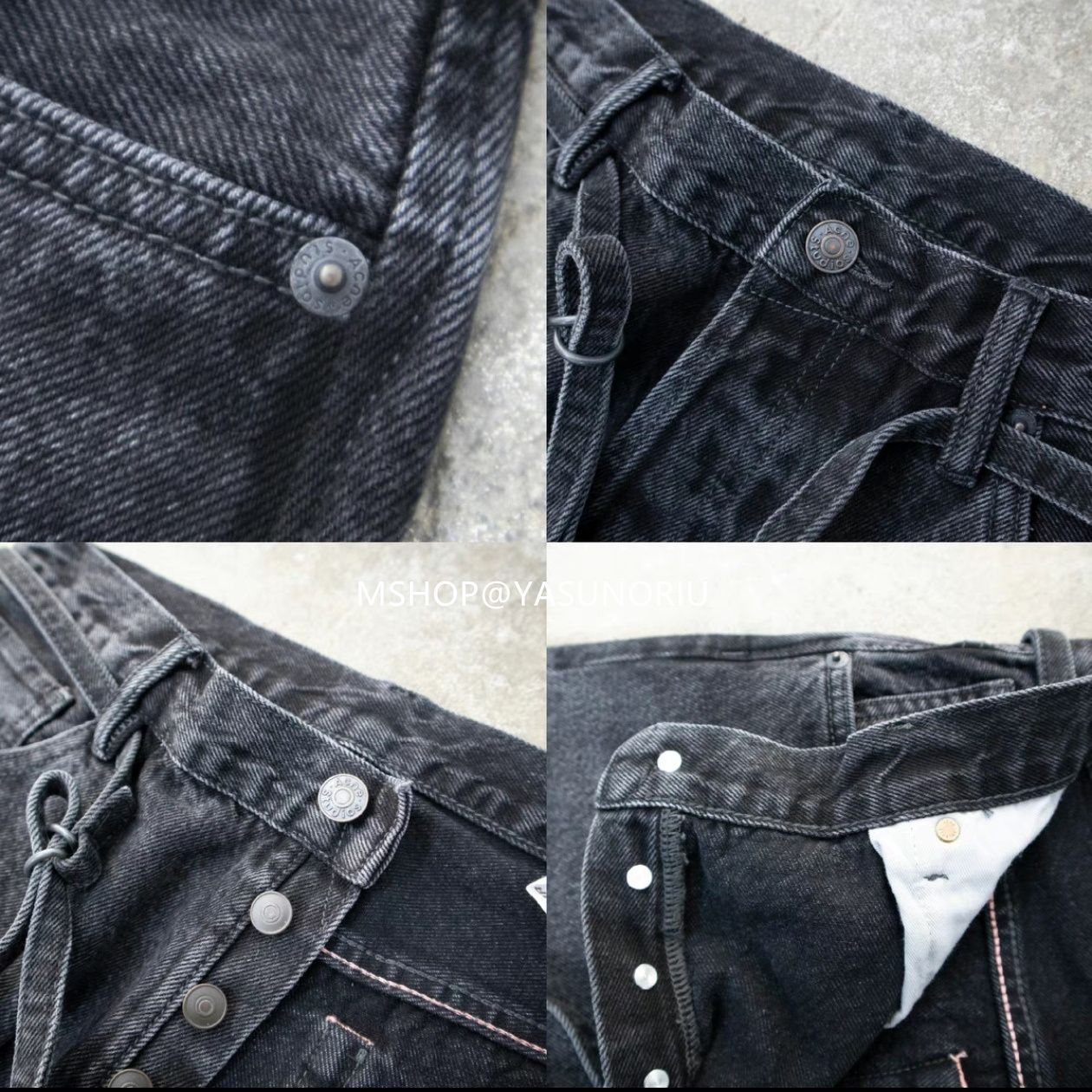 Acne studios 1991 toj ash black 30/32 - メルカリ