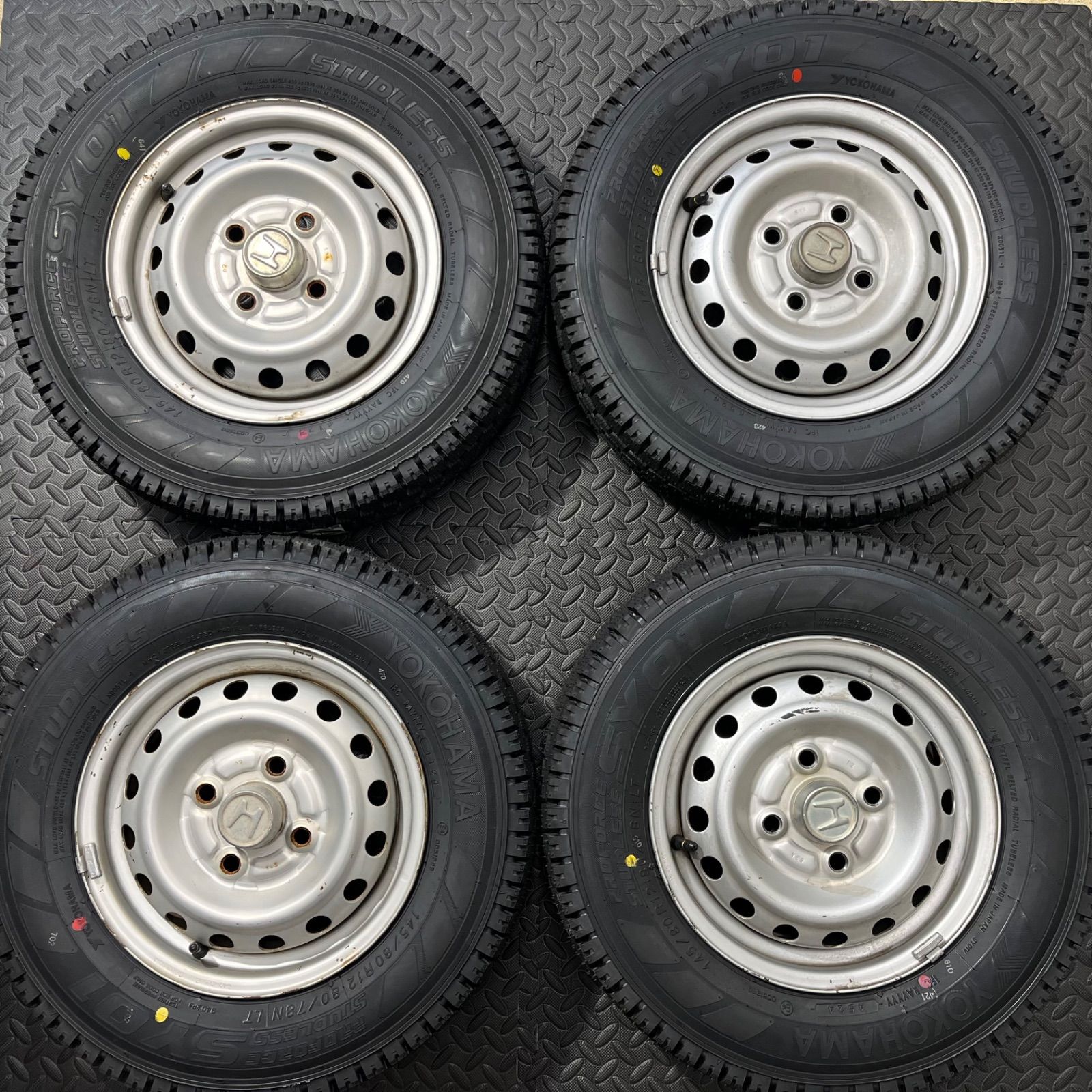 タイヤ 145 80R12 80 78N LT ヨコハマ SY01V ホンダ アクティ スタッドレスタイヤ 冬タイヤ