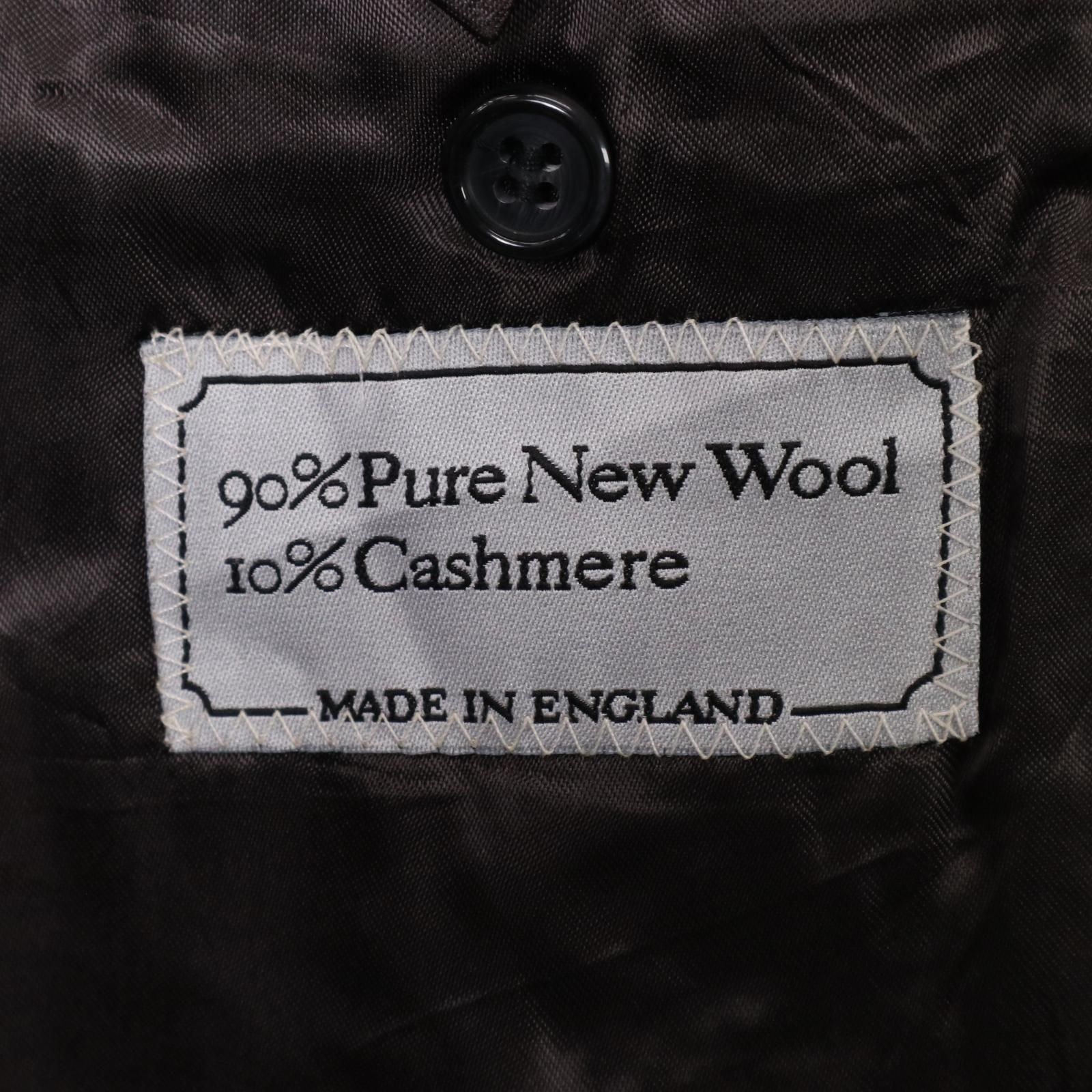 80年代 イングランド製 BURBERRY バーバリー カシミヤ混 ダブル