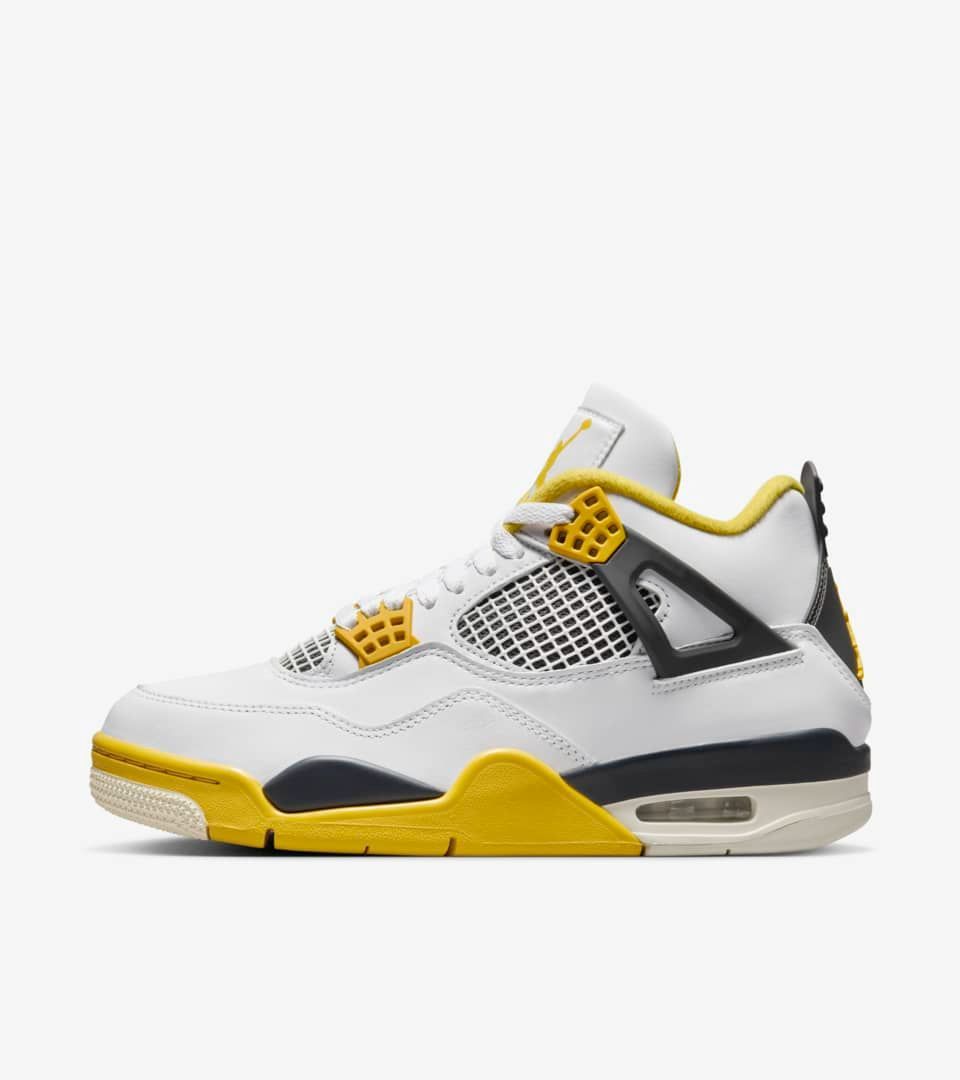 NIKE WNNS AIR JORDAN 4 WHITE/COCONUT MILK-VIVID SULFUR-ANTHRACITE