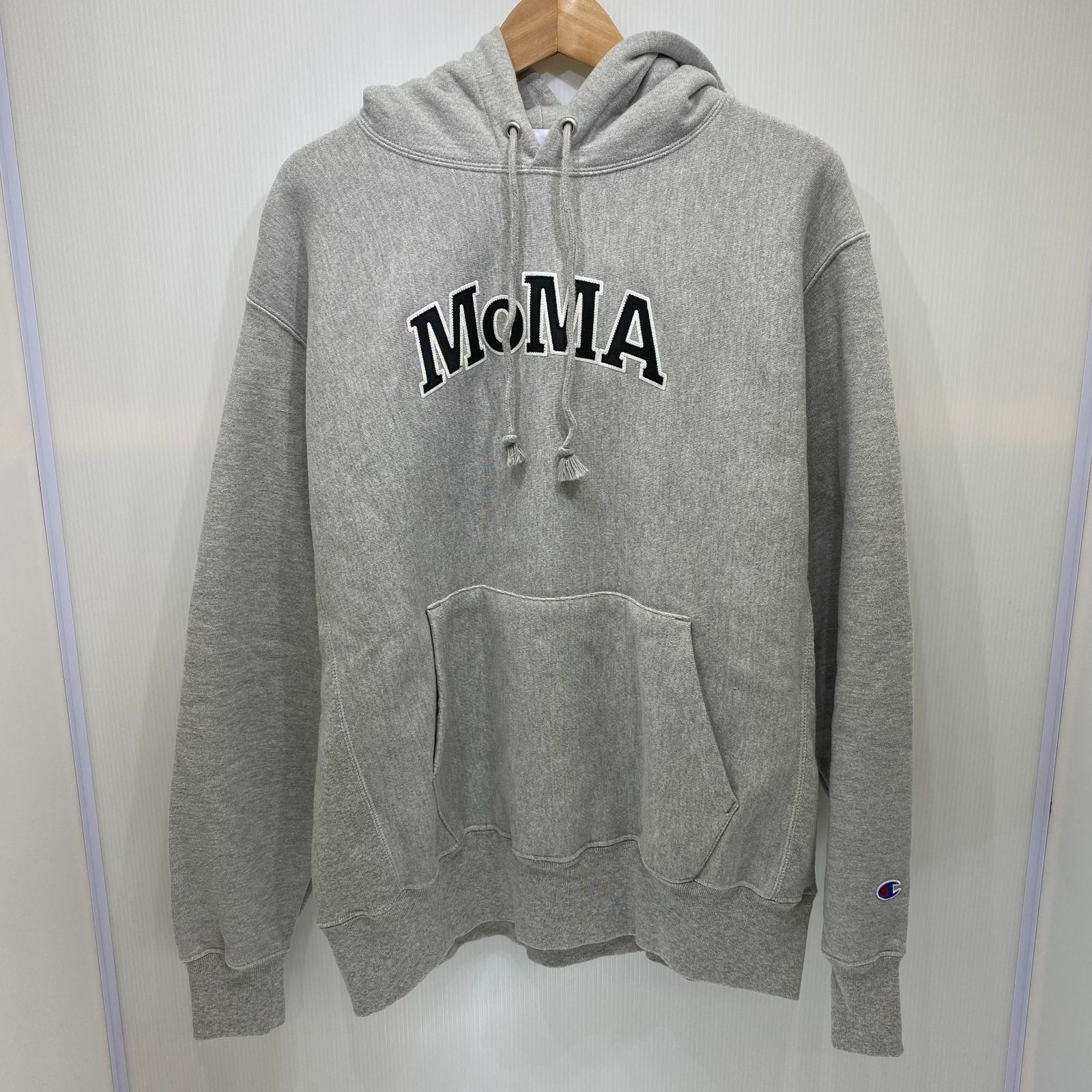 MOMA champion パーカー XL グレー Champion フーディー MoMA Edition