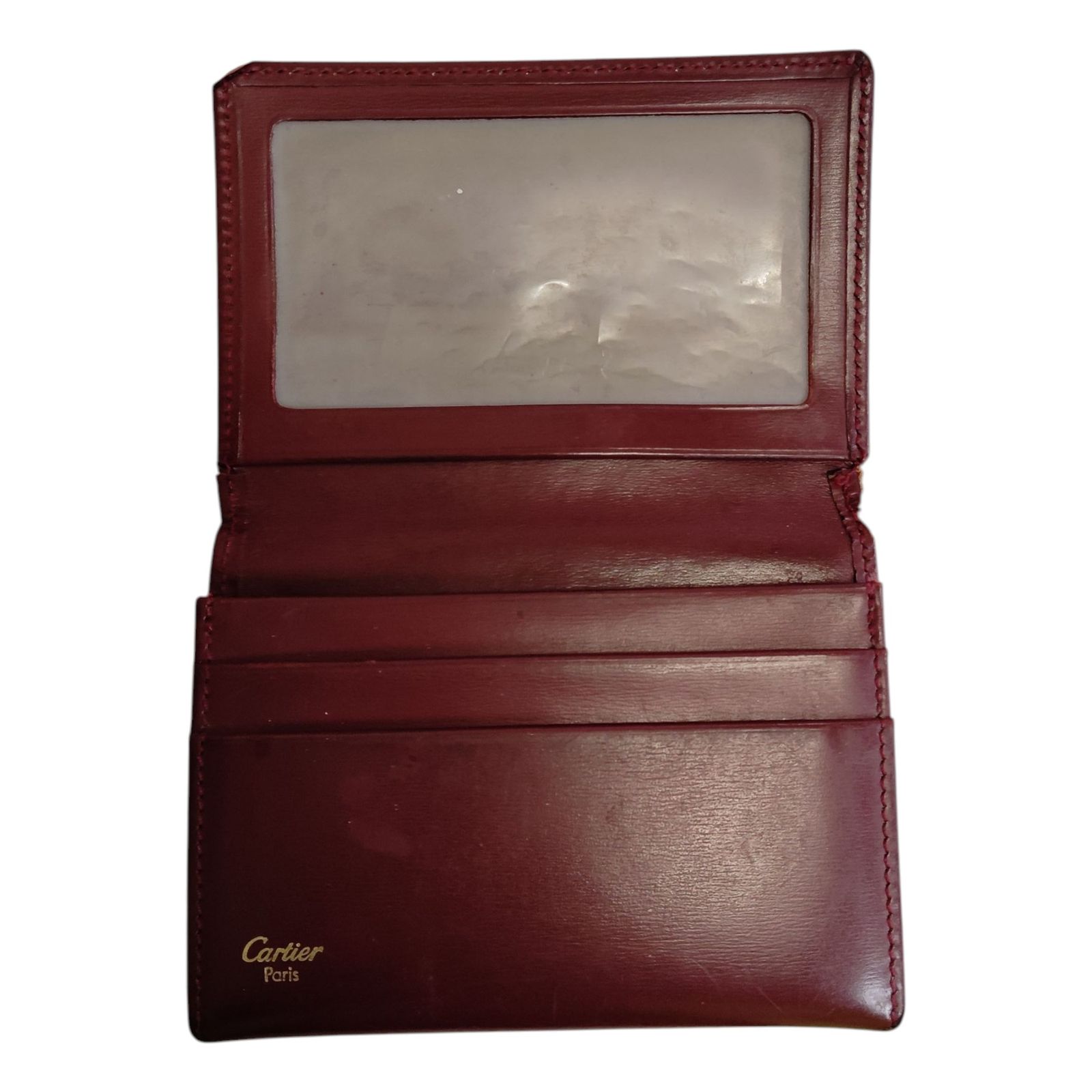 Cartier カルティエ パスケース カードケース ボルドー 箱付き Cartier カルティエ パスケース カードケース ボルドー 箱付き