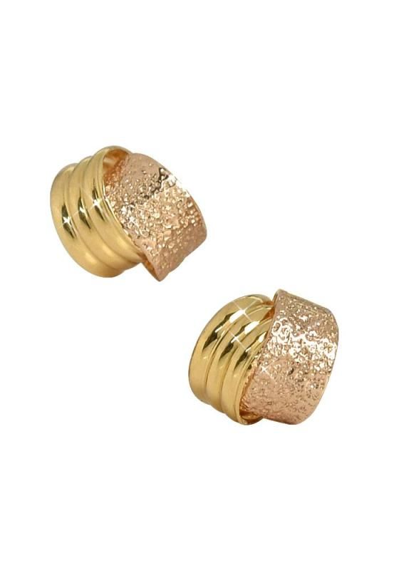 四葉のクローバー 18金 ピンクゴールド イエローゴールド スタッドピアス 18k K18 レディース 女性 Sa453