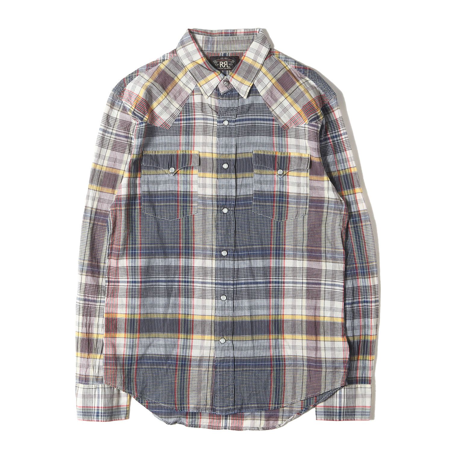 美品】RRL ダブルアールエル シャツ マルチカラー サイズ:M