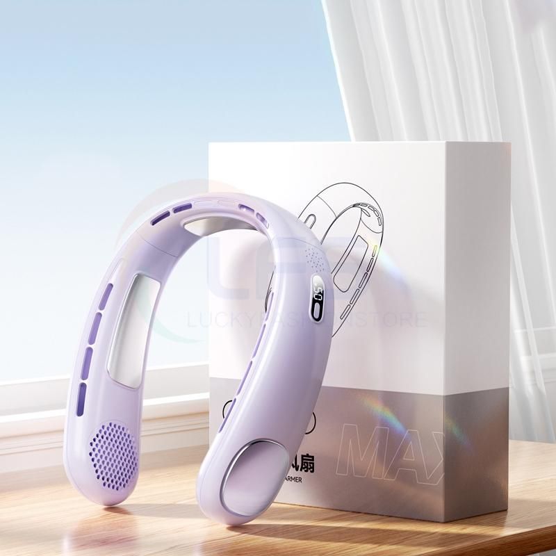 ネッククーラー 首掛け扇風機 冷却プレート 羽なし 小型 軽量 3つ冷却プレート 5つファン 6000mAh 瞬間冷却 ネックファン 熱中症対策 携帯扇風機 充電式 2025 首掛け扇風機 ネッククーラー 冷感 羽なし小型 5段階風量 静音 3つ