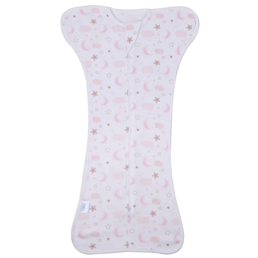 【新着商品】赤ちゃん 出産祝い ベビー用品 plaisiureux(プレジュール）(Lサイズ6~10kg 服 新生児 夜泣き対策 星柄ピンク) おくるみ 【助産師監修】スワドル