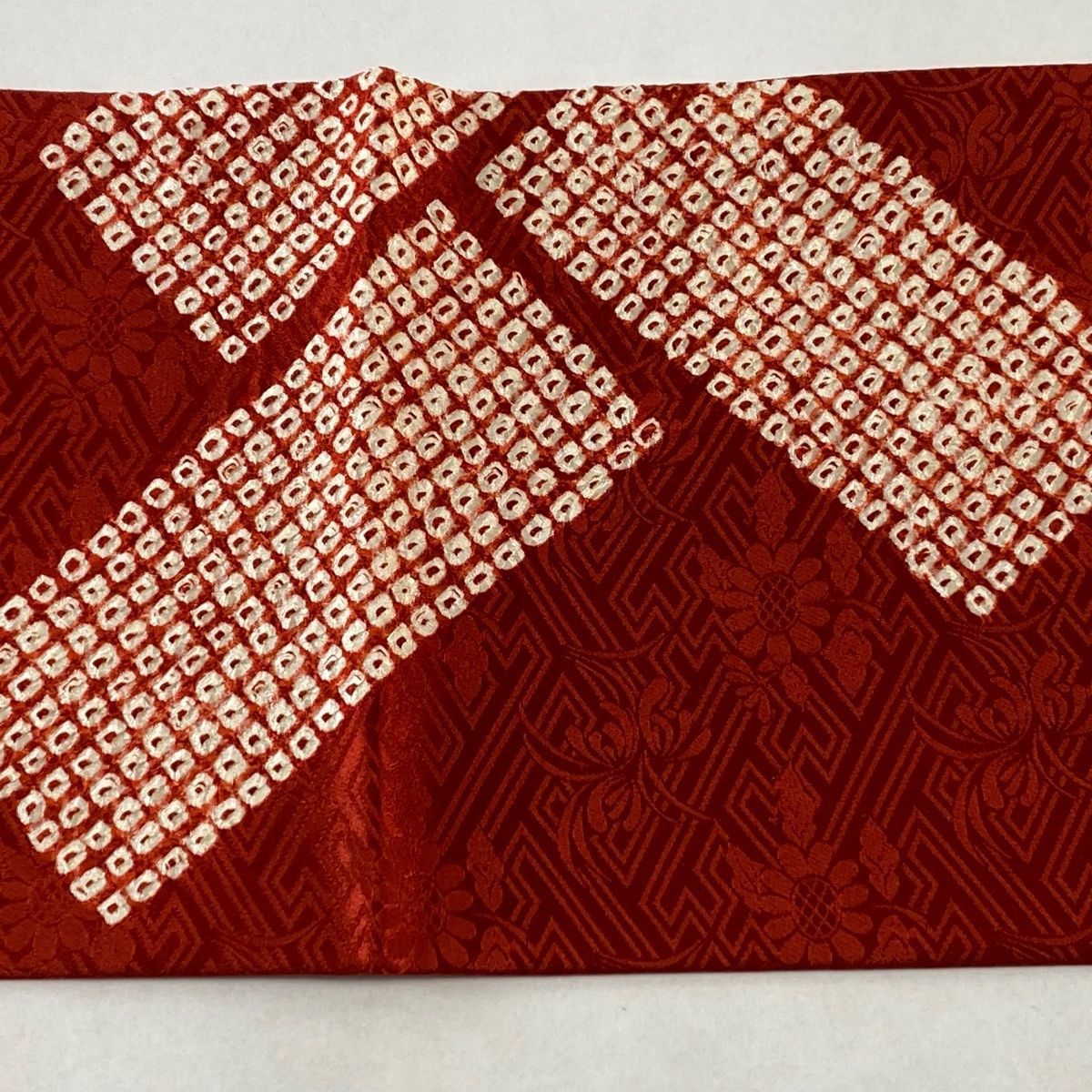 バイセル 着物 美品 名品 袋帯 赤茶 幾何学 縞 金糸 お太鼓柄 正絹 ☆☆☆☆ 袋帯 美品 秀品 幾何学 金糸 箔 赤茶 お太鼓柄 正絹 K30｜中古・古着