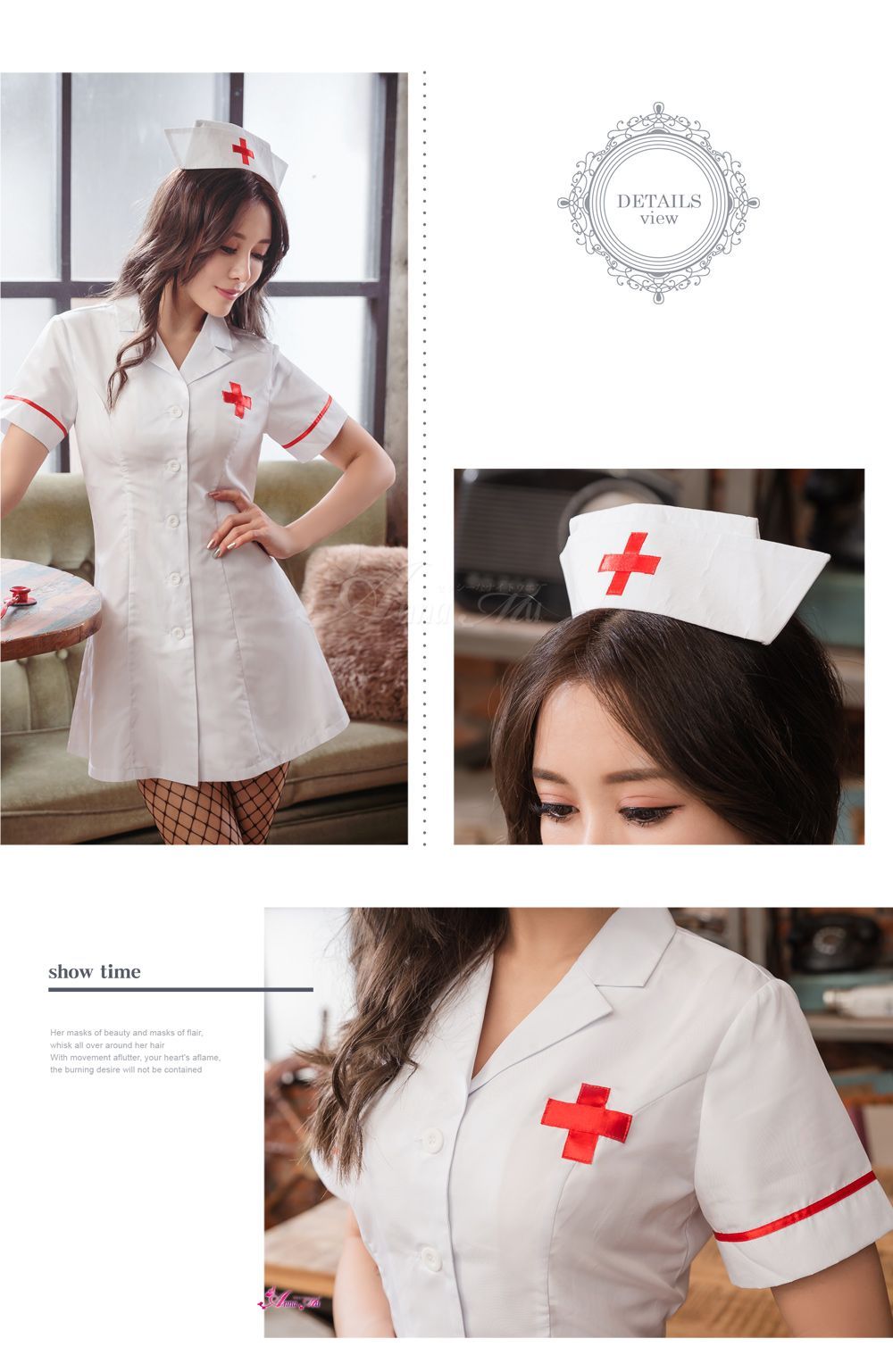 看護婦　スケスケ ナース コスプレ ナース服 看護師 看護婦 女医 医者 ドクター 白衣 制服 ミニスカ ワンピース ナースキャップ ゾンビ ホラー アニメ 可愛い  男ウケ 大きいサイズ セクシー コスチューム コスプレ衣装 レディース z2178 - メルカリ