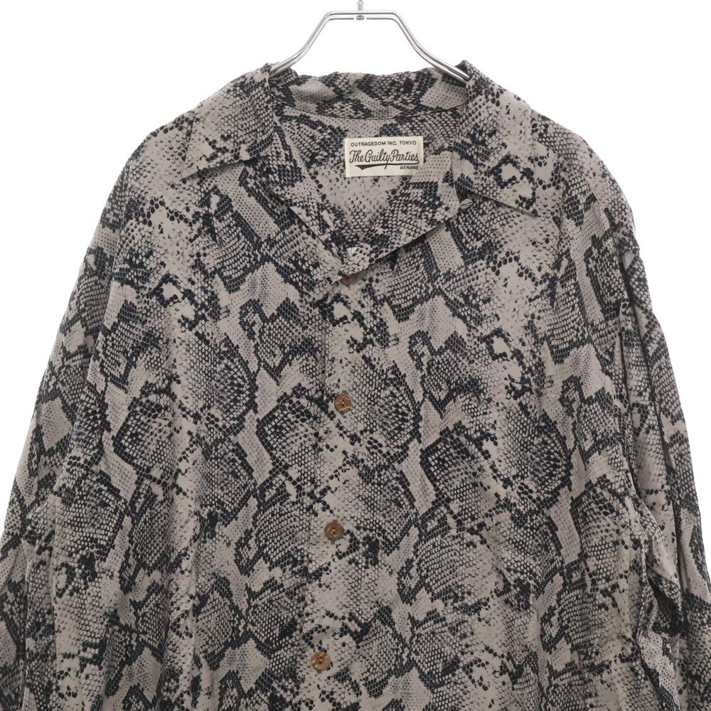 WACKO MARIA (ワコマリア) Python Hawaiian L/S Shirt パイソン WACKO MARIA (ワコマリア) Python Hawaiian L/S Shirt パイソン