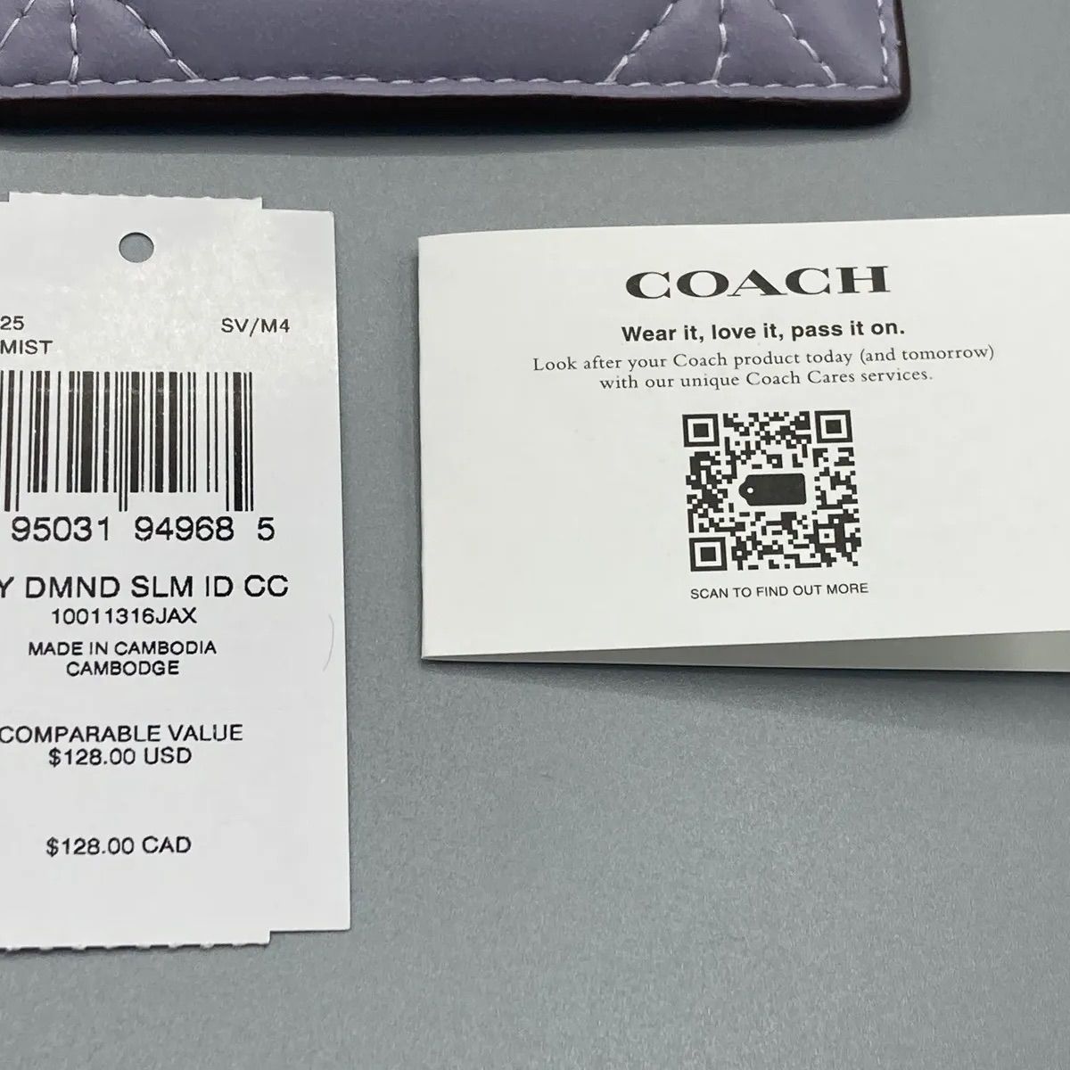 コーチ Coach】【海外正規店買い付け】Slim Id Card Case With Puffy