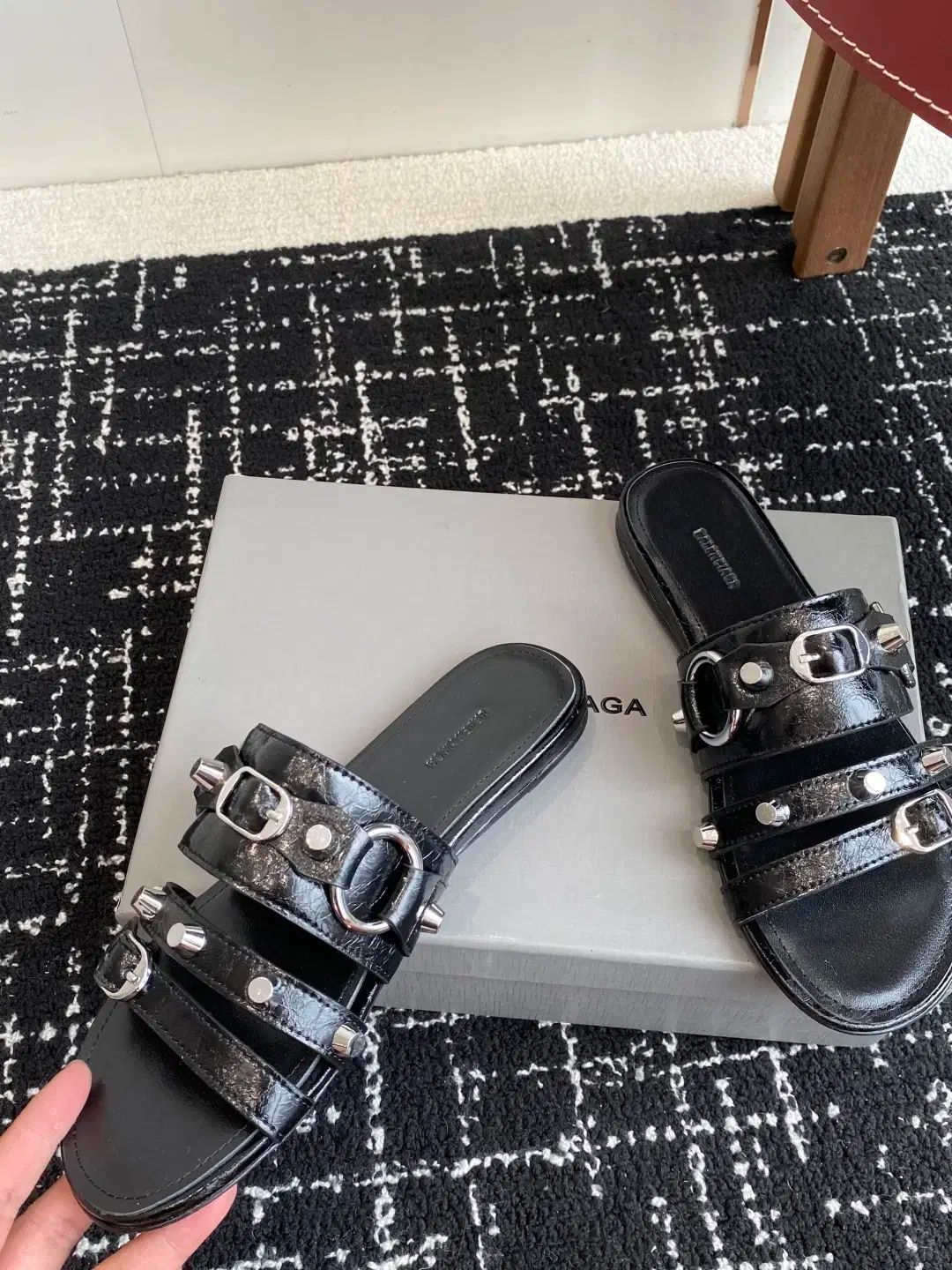 BALENCIAGA バレンシアガ総柄シャワーサンダル BALENCIAGA BALENCIAGA バレンシアガ総柄シャワーサンダル BALENCIAGA