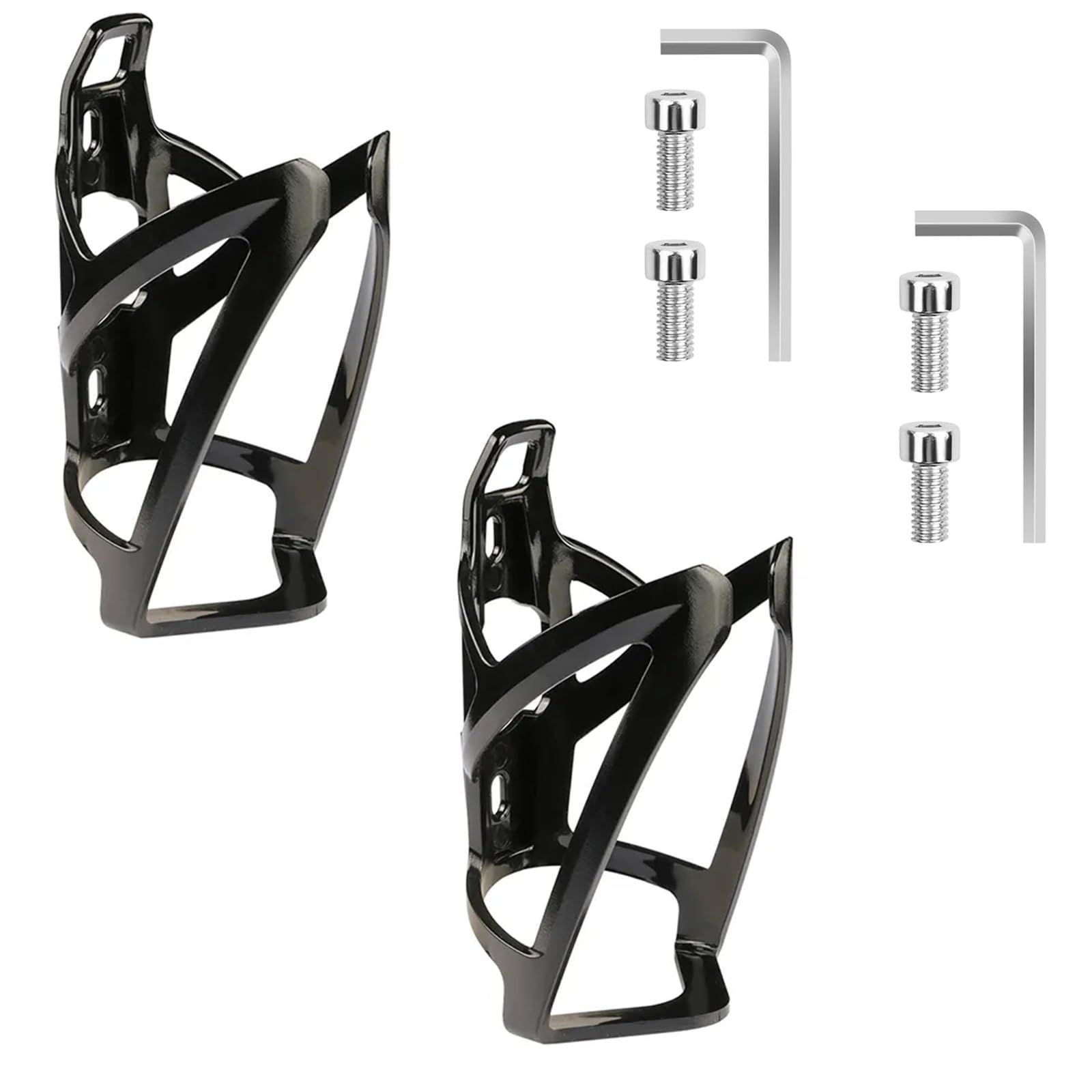 人気商品 伸縮性がよく 超軽量 使用便利 ボトルケージ 取付簡単 自転車 取り付け工具付き 自転車 屋外サイクリング用 ドリンクホルダー ブラック2個入 DFsucces