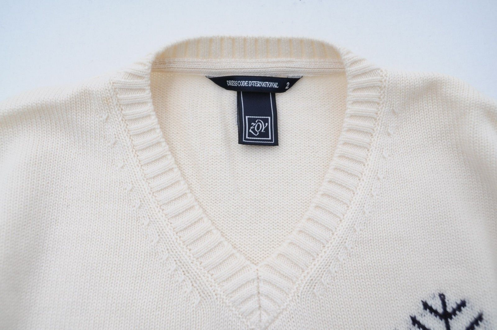 新品36 ZOYゾーイホワイト系セーター 新品36 ZOYゾーイホワイト系