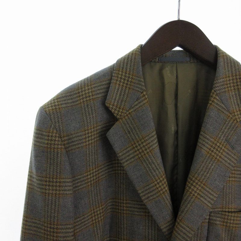ア*ム様 毛100％)Ermenegildo Zegna チェック柄 テーラード ア*ム様 毛100％)Ermenegildo Zegna チェック柄 テーラード