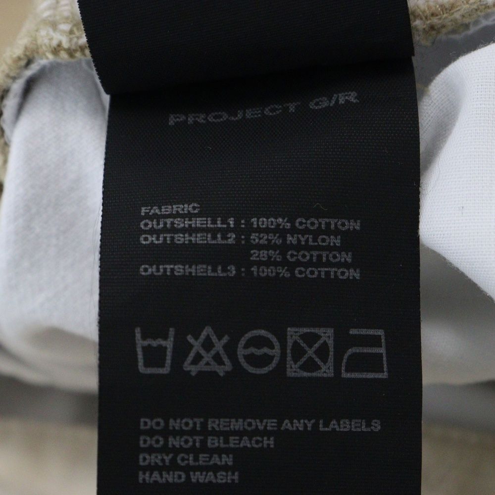PROJECT G/R (プロジェクトジーアール) 3 LAYERD CARGO PANTS