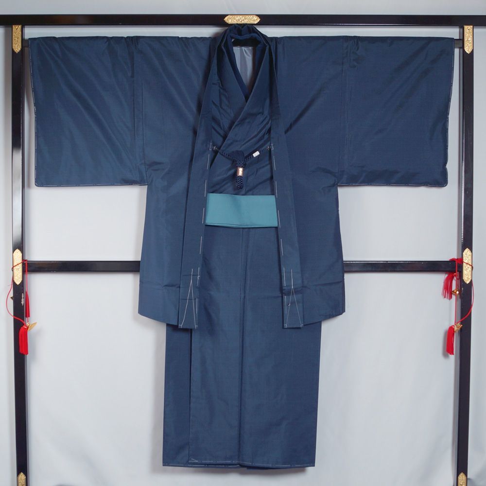 男着物セット 未使用品 本場大島紬 アンサンブル 着物・羽織・長襦袢 