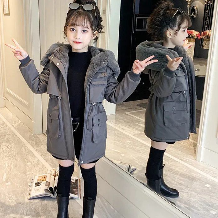 キッズ 中綿コート 女の子 ガールズ 子供服 子供コート ダウン綿コート ロングコート アウター 通学 防寒 秋冬 ジュニア キッズジャケット あったかジャケット 保温 小学校 hzyfa 29 DZ 30