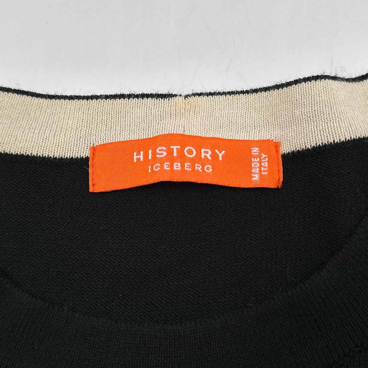 イタリア製 HISTORY ICEBERG × WARNER BROS. スピーディー・ゴンザレス コラボ 半袖 コットン ニット Tシャツ V/L