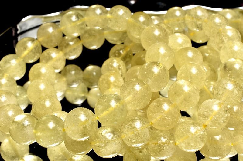 透明感あり◇クリストバイライト内包 リビアングラス 12mm