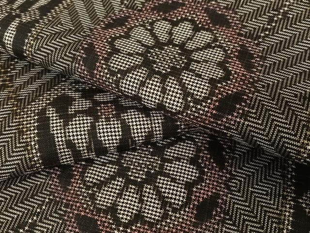 平和屋着物○本場大島紬 龍郷絣 舞葉文 正絹 逸品 AAAU8441zg - メルカリ 