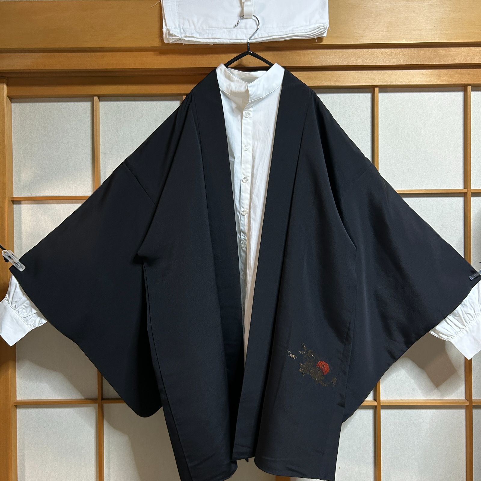 古着ヴィンテージ物羽織　ジャケット　刺繍　和風　和服　古着　メンズ　レディース 古着ヴィンテージ物羽織 ジャケット 刺繍 和風 和服 古着 メンズ